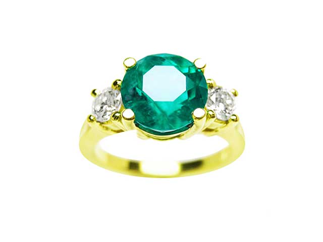 Colombian emerald rings