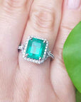 Colombian emerald rings for sale