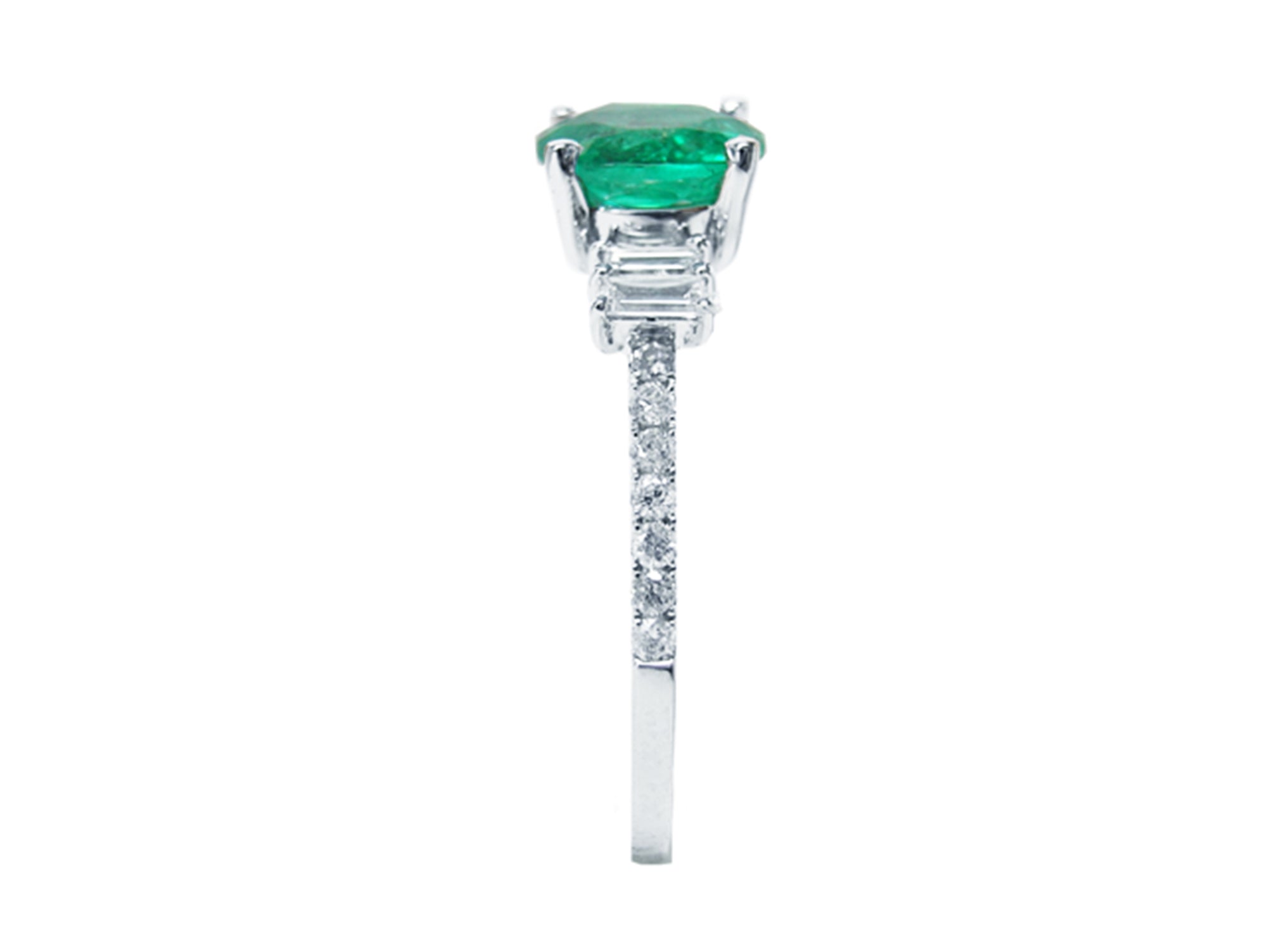 May&#39;s birthstone emerald engagement ring