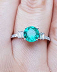 Affordable emerald engagement rings