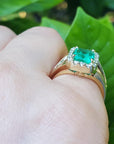 Gold emerald ring