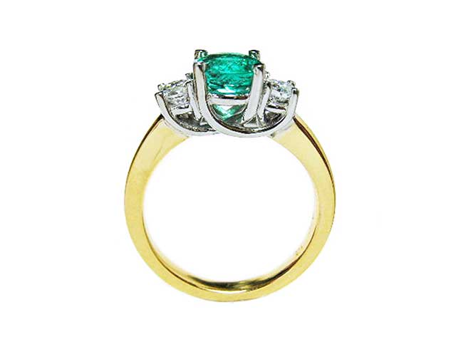 USA made real Colombian emerald rings&quot;