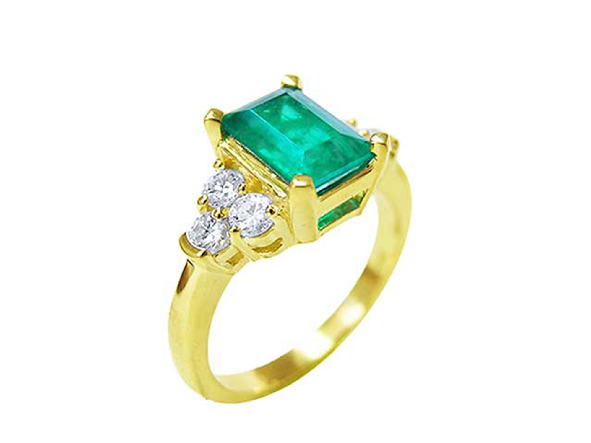 14k gold emerald rings