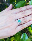 Real Colombian emerald engagement rings
