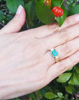 Authentic Colombian emerald rings