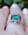 USA made real Colombian emerald rings