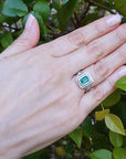 Mother's day Real Colombian emerald rings