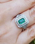 Mother's day Emerald and diamond jewelry wholesale