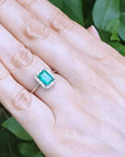 Real Colombian emerald rings for mother's day