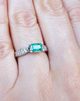 Real Colombian emerald rings for mother's day