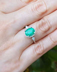 Genuine Emerald rings for  mother’s day gift
