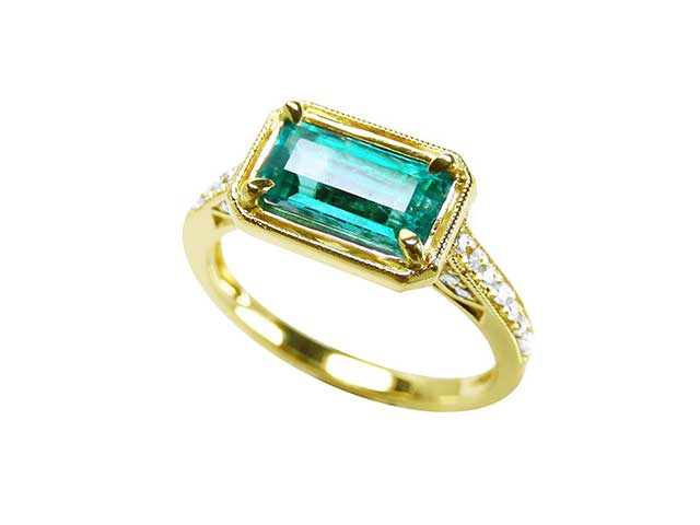 Inexpensive Colombian emerald rings
