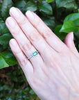 Inexpensive real Colombian emerald rings