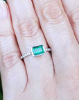 Ladies real emerald rings for sale