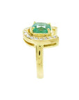 Natural horseshoe emerald ring for sale
