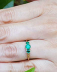 inexpensive real Colombian emerald ring