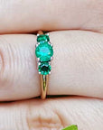 Genuine emerald jewelry for wholesale