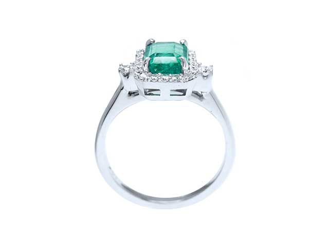 Affordable gold jewelry with real emeralds