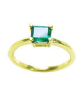 Bluish green emerald rings for sale