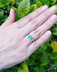 Inexpensive real emerald rings for women
