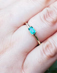 Women's emerald ring