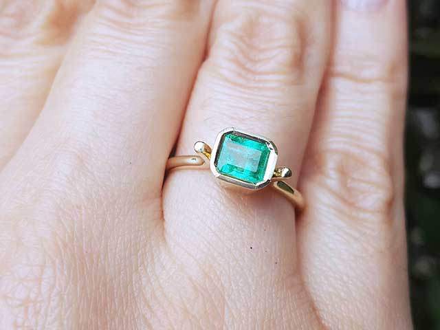 Genuine Emerald rings for  mother’s day