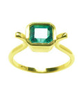 Deep green Colombian emerald