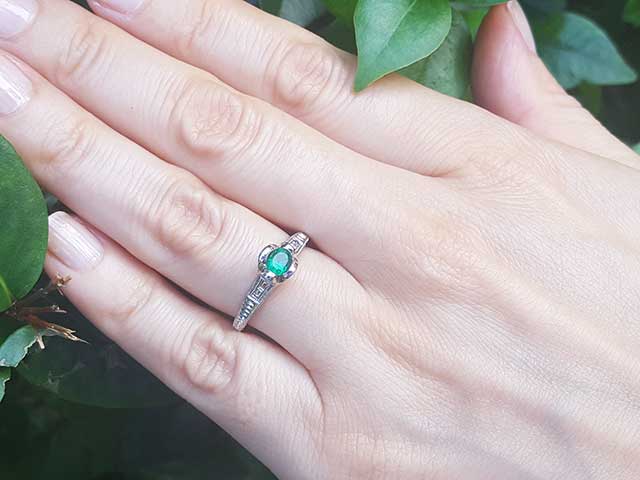 Affordable emerald engagement rings