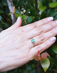 Inexpensive emerald ring for women