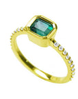 Emerald-cut emerald ring Wholesale