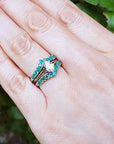 Real emerald enhancer rings for women