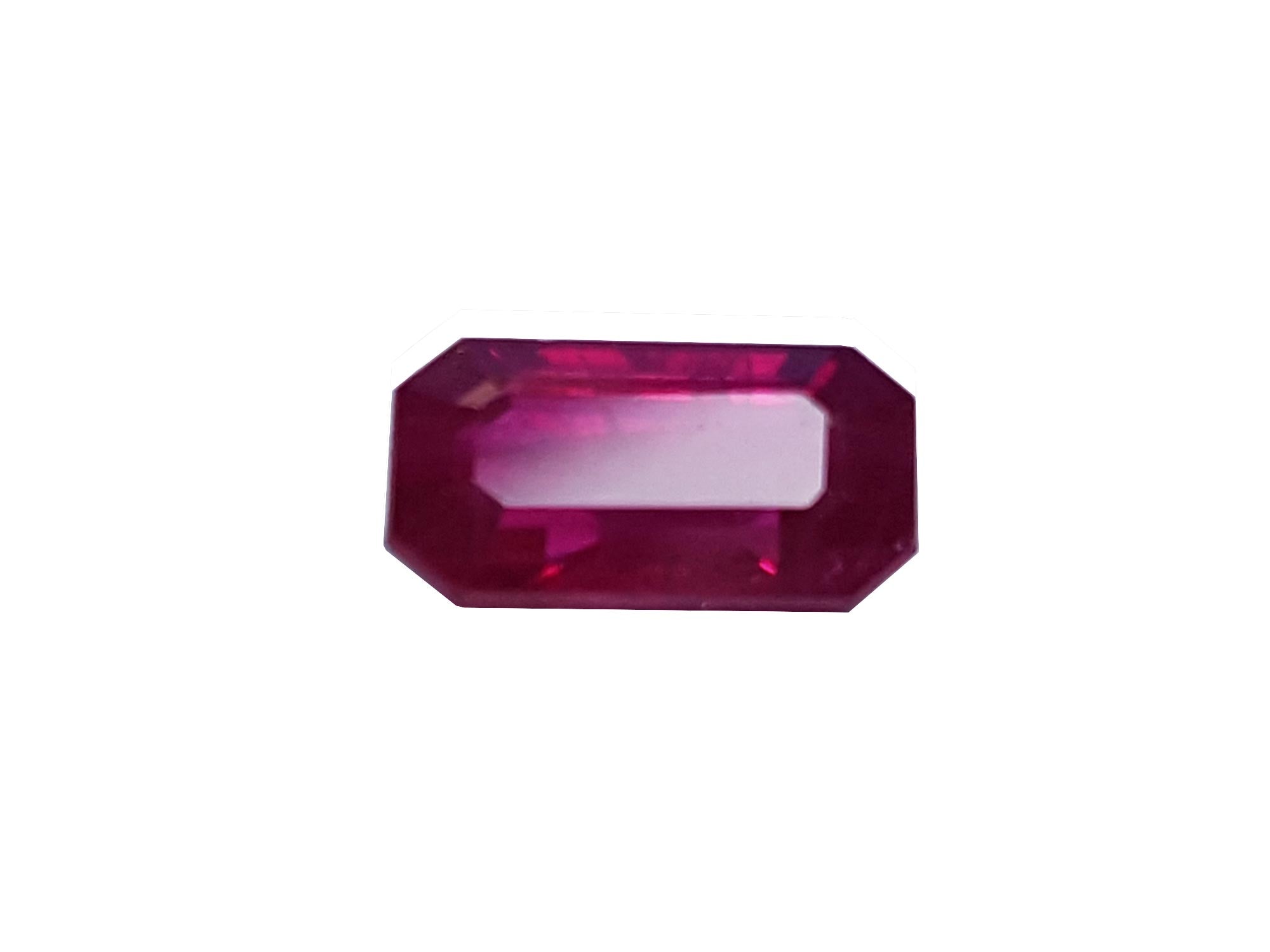 Natural Burma's Emerald shape Red Ruby 19.00 CT Certified Loose Gemstone Faceted Ruby store Top Quality Loose Ruby Gemstone Jewelry Ring