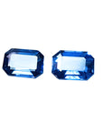 Matching pair blue sapphire