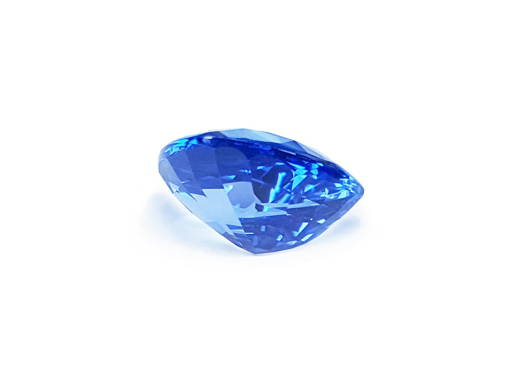 Loose Pear cut real blue sapphire