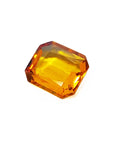 Radiant cut loose yellow sapphire
