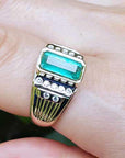 Real emerald ring 