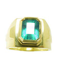Men's Emerald Ring fine Jewelry for Men