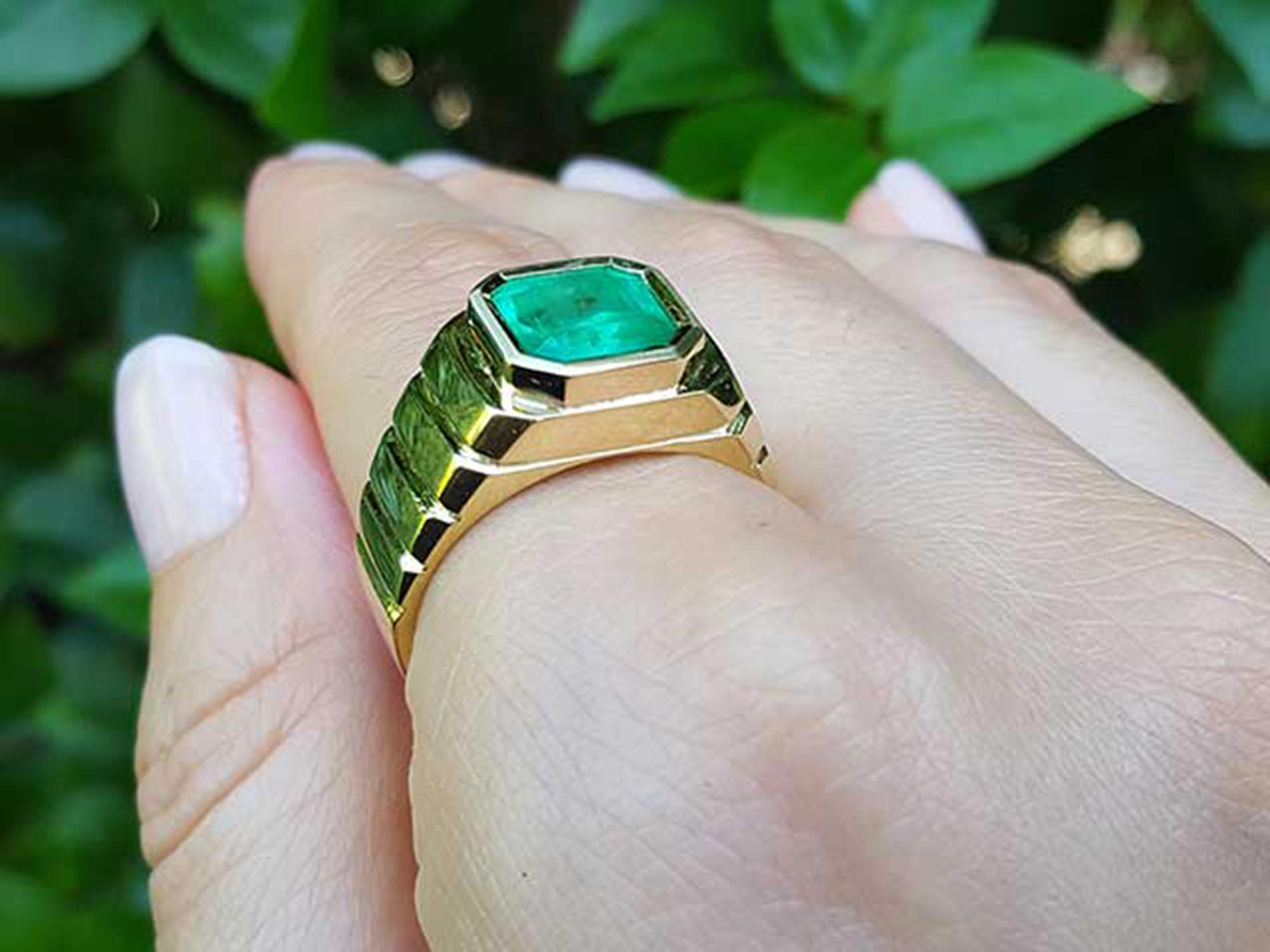Men’s emerald ring for sale