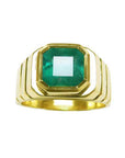 Men's emerald ring
