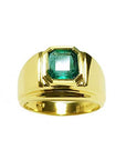 Men's Emerald Solitaire Ring