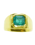 Men's Emerald Solitaire Ring