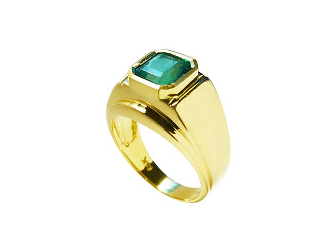 Men&#39;s fine emerald ring