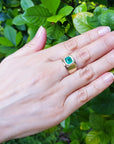 Men's Colombia emerald rings