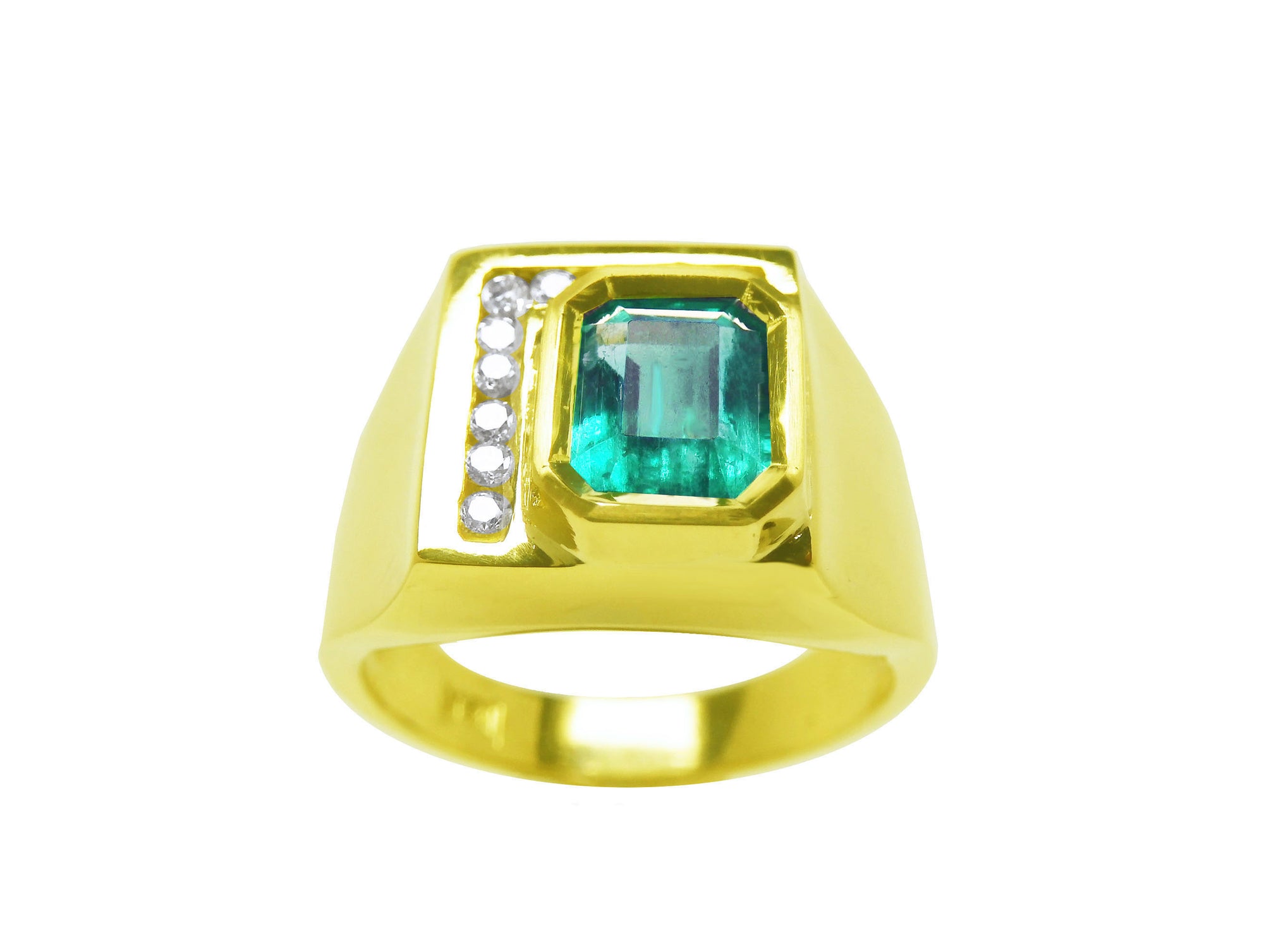 Emerald stone rings for man on sale