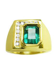 Men rings emerald size 