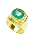 Deep green Colombian emerald