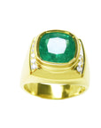 Men rings emerald size 