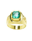 Emerald men’s ring
