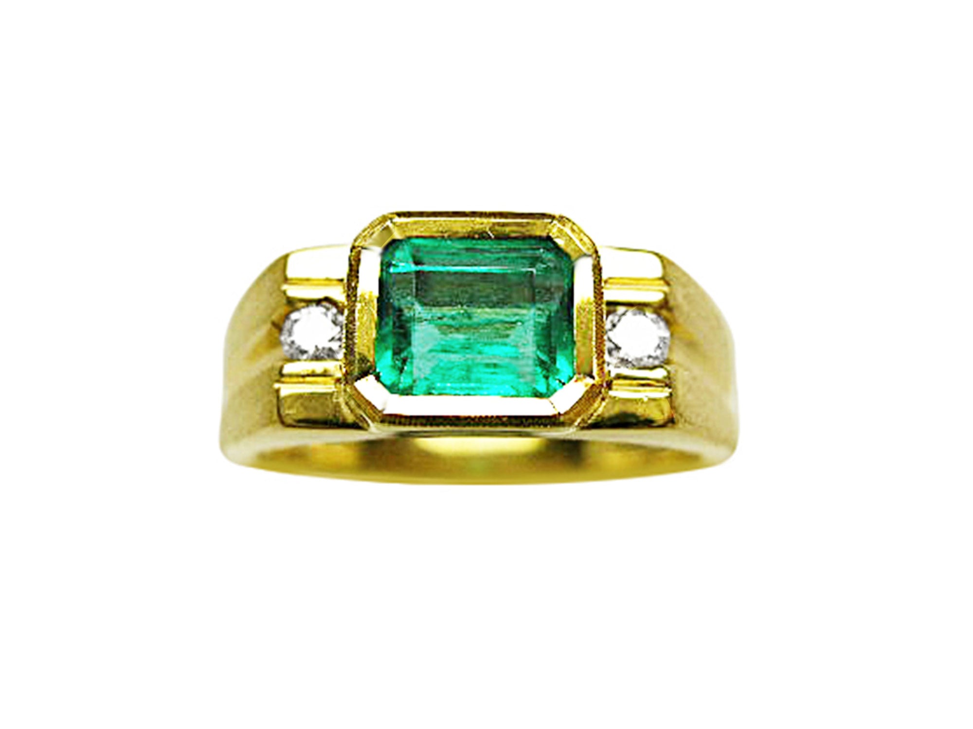 Men’s emerald rings for sale in USA