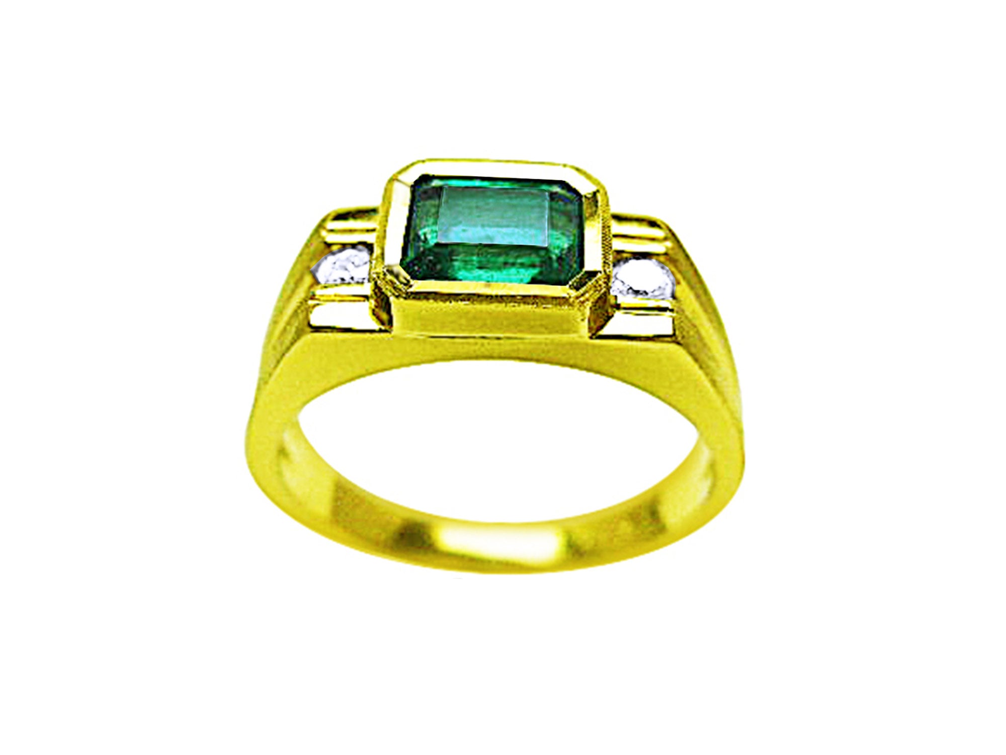 USA made men’s emerald rings for sale